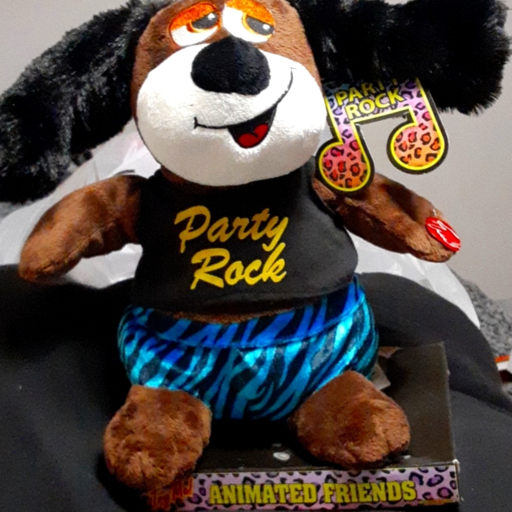 2006 Dan Dee Party Rock Anthem Animated Plush Friends (Tested-Works)